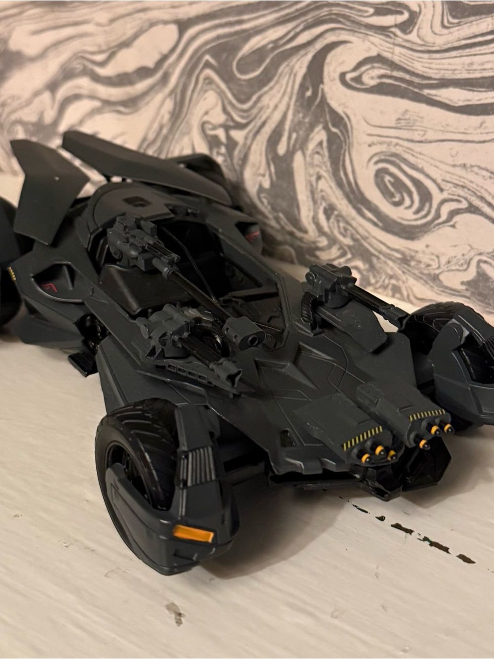 Batmobile-Inspired Black Kids Toy Vehicle - Collectible Play Car